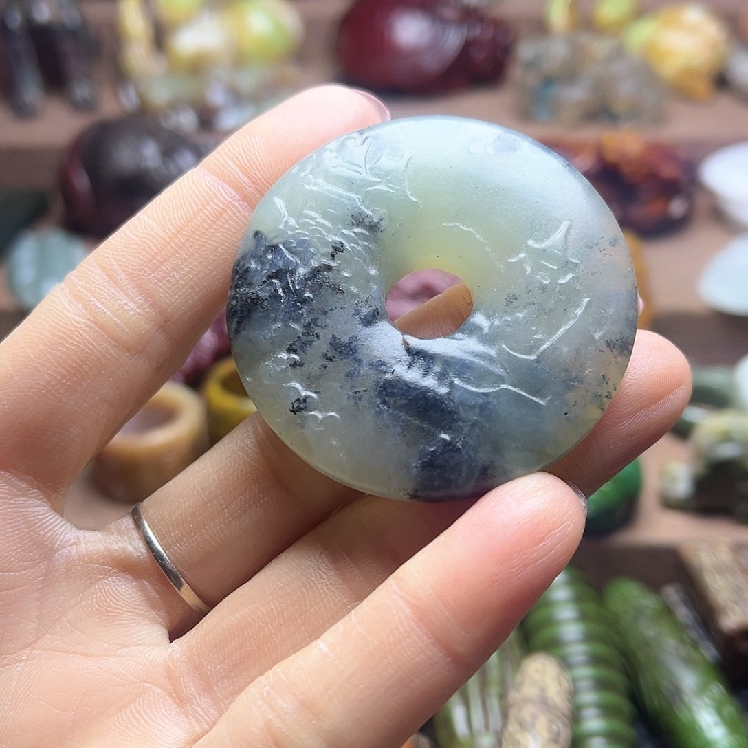 白玉菩提吊坠126。。