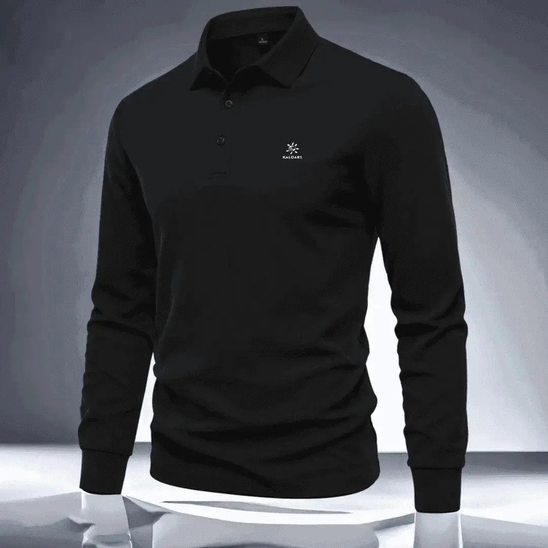 凯乐家长袖POLO衫吸湿速干防晒通勤户外运动徒步速干长袖秋冬男士