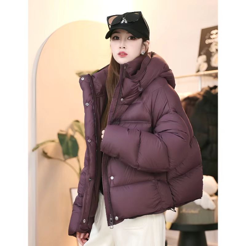 【真90绒 】高品质泡芙云朵时尚高端蓬松感连帽羽绒服8818