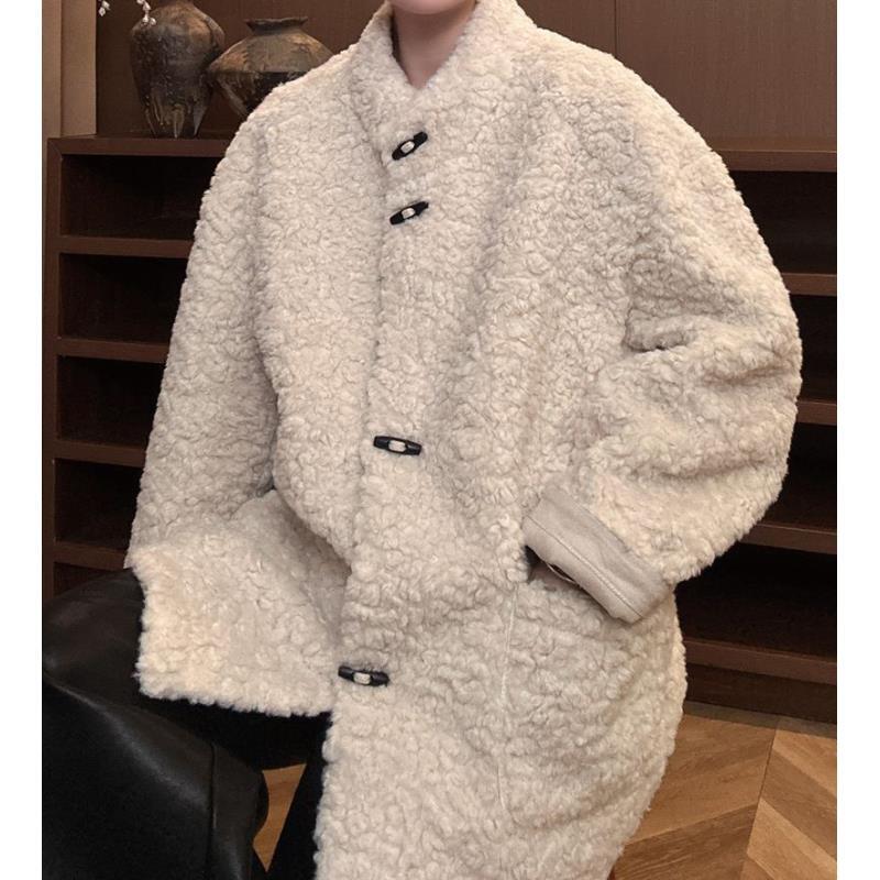 2025新款4色毛毛一体女士冬季保暖外套毛绒韩版一体