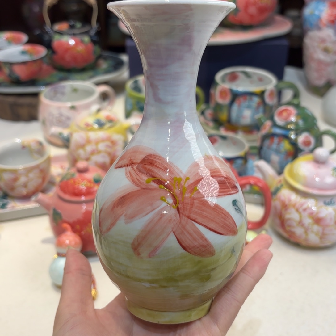 景德镇手绘高温釉下彩陶瓷茶具