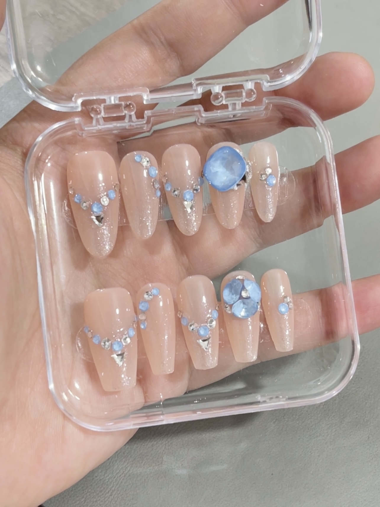 【蓝莓】施华洛华子高级可拆卸式穿戴甲