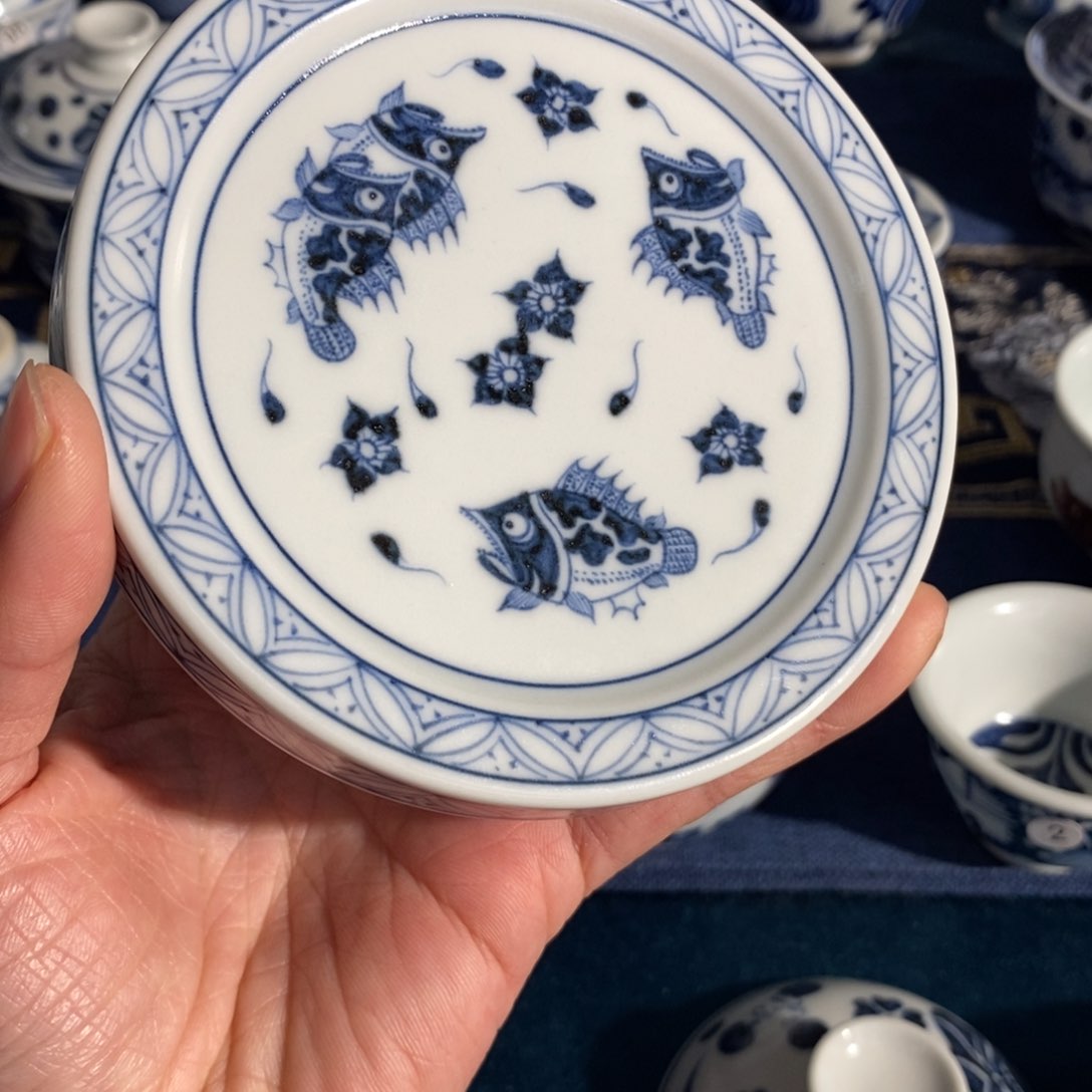 杯景德镇手工手绘大盖置