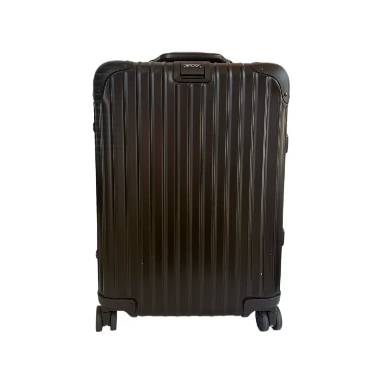 99新 Rimowa/日默瓦 98新经典款黑色镁铝合金属登机箱行李箱 20寸