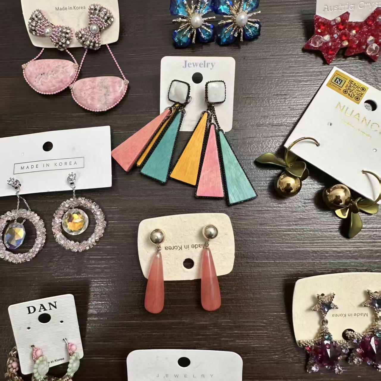 非金属布艺耳饰 泡菜手工款饰品直播间选款补尾款链接