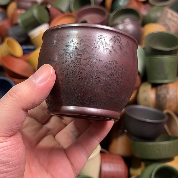 紫砂茶杯全手工紫砂主人杯