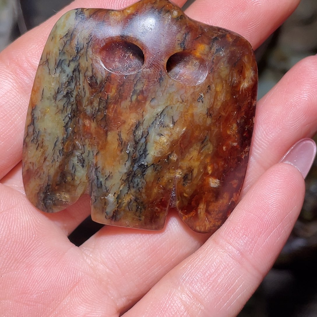 简***淡和田玉（糖玉）未镶嵌挂件