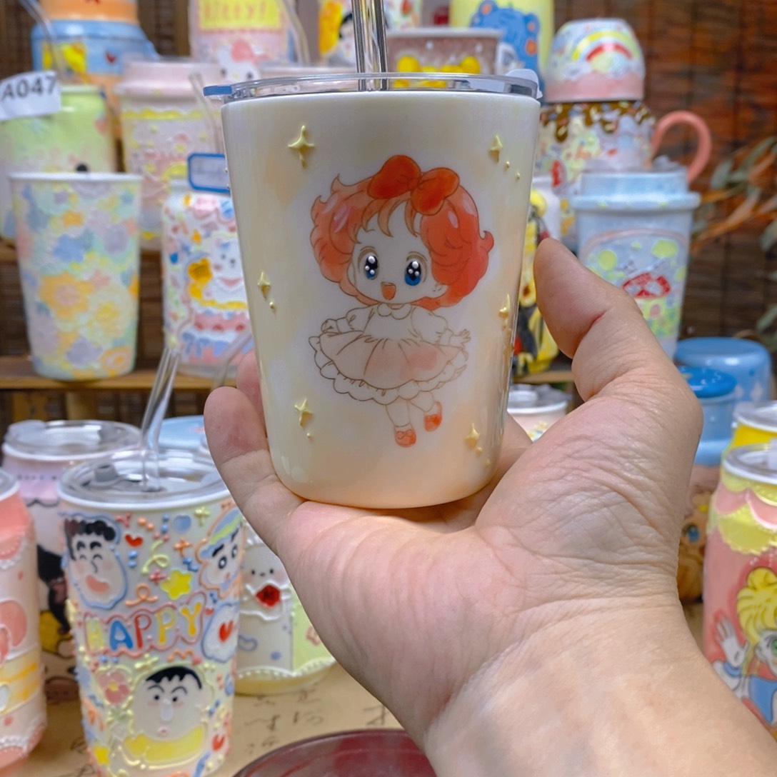 杯子景德镇陶瓷可爱杯