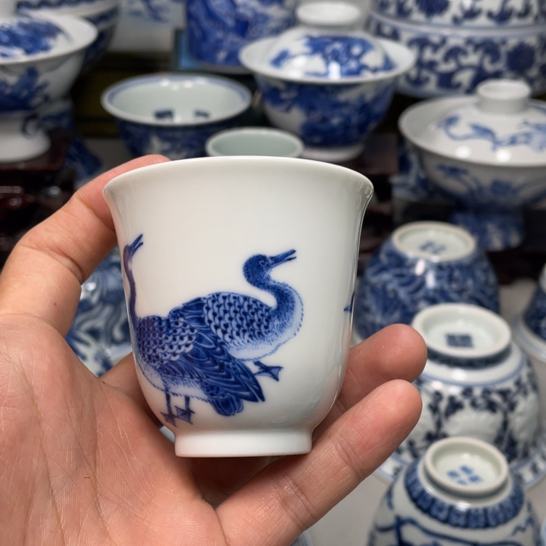 摆件景德镇陶瓷现代手工陶瓷茶具