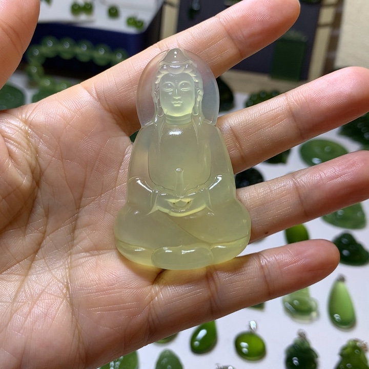 h***a岫玉未镶嵌颈饰吊坠