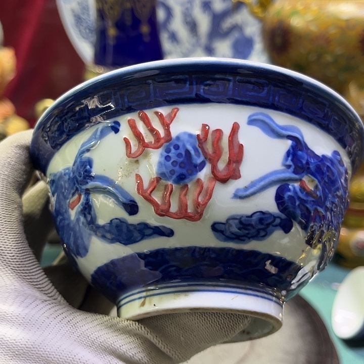 盖碗摆件摆件瓷器摆件