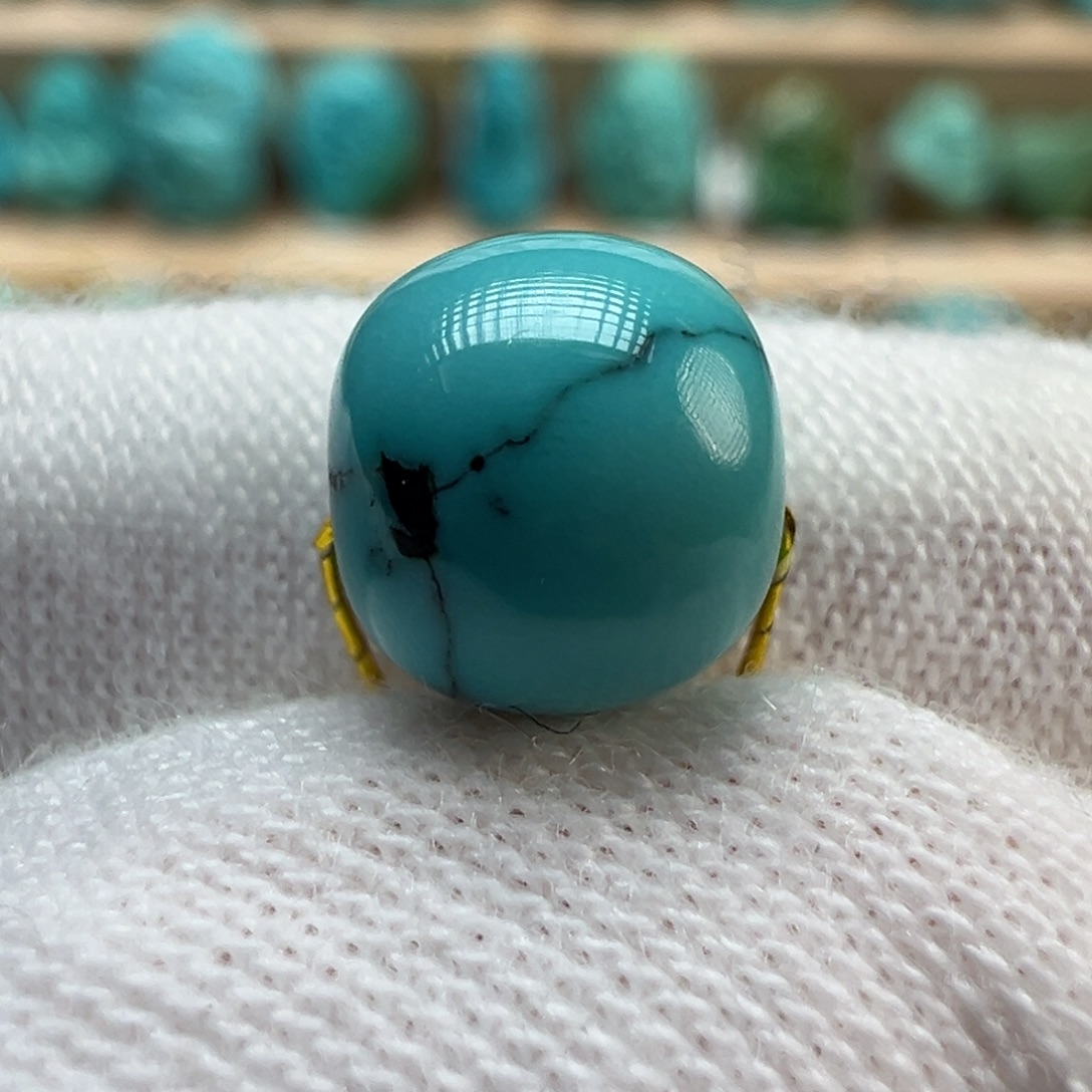 绿松石未镶嵌配饰7.6×6.9