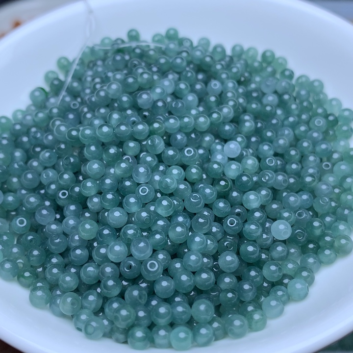 【闪购商品】未镶嵌翡翠手链卡3.5冰透蓝水100个