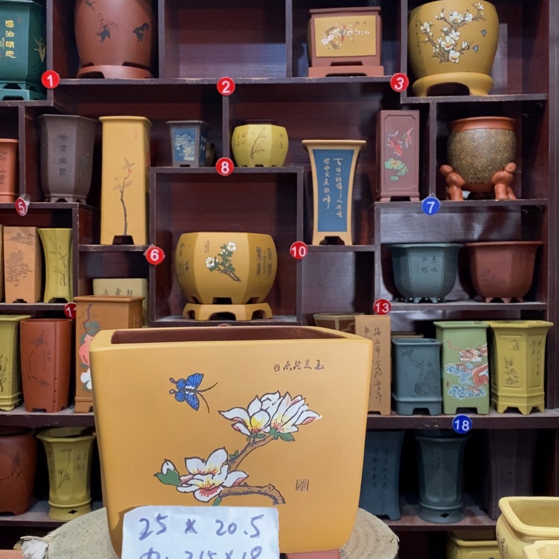 紫砂花盆紫砂花盆