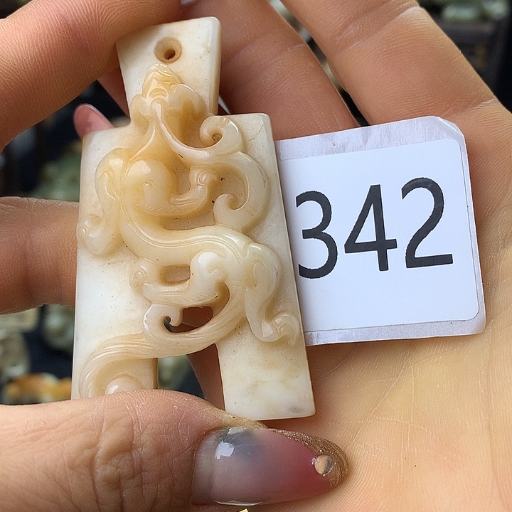 和田玉银S925镀金镶嵌颈饰