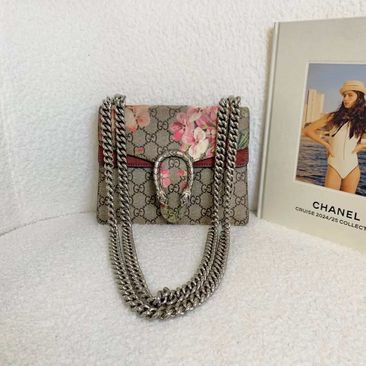 95新 GUCCI/古驰 壹臻/花卉款酒神小号 73458154