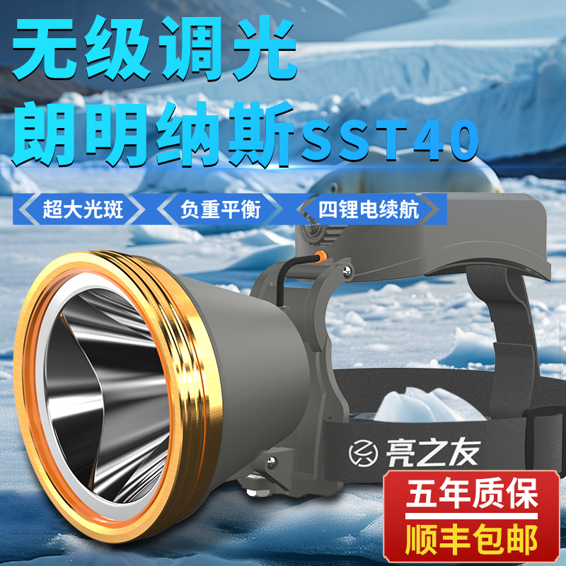 亮之友LY-A6头灯头戴式疝气防水大功率手电筒钓鱼煤矿灯强光超亮