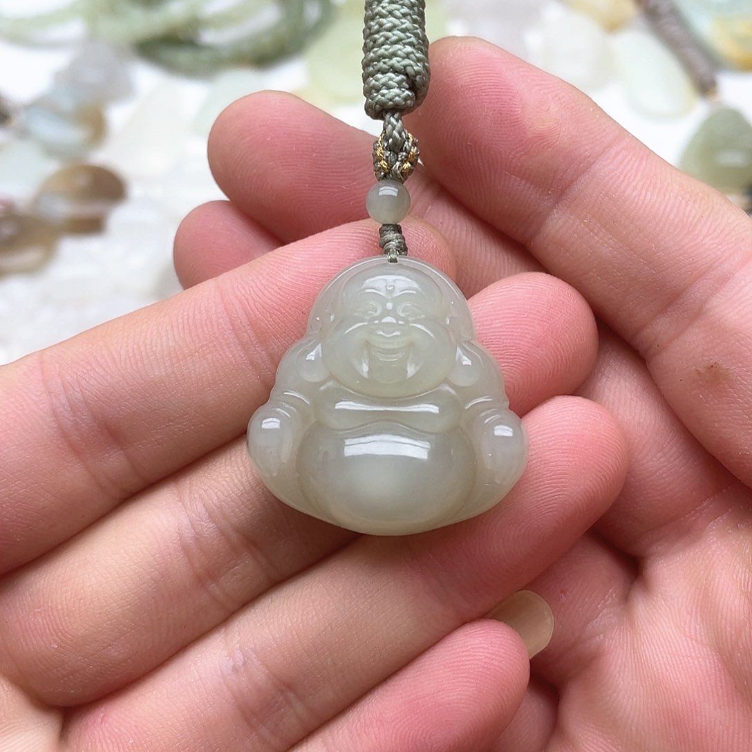 和田玉未镶嵌吊坠(不含链)