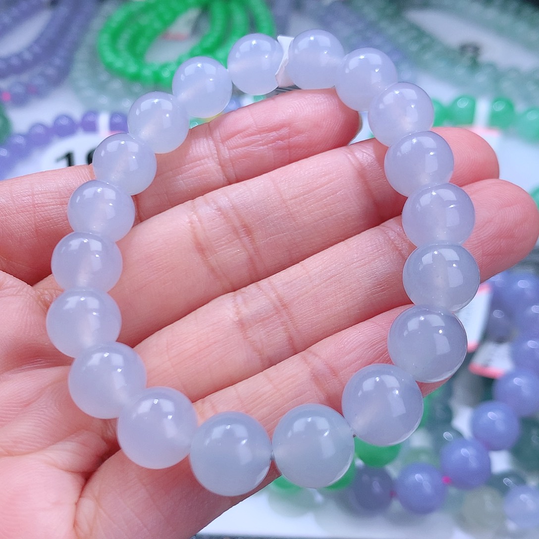 翡翠手链未镶嵌卡10mm