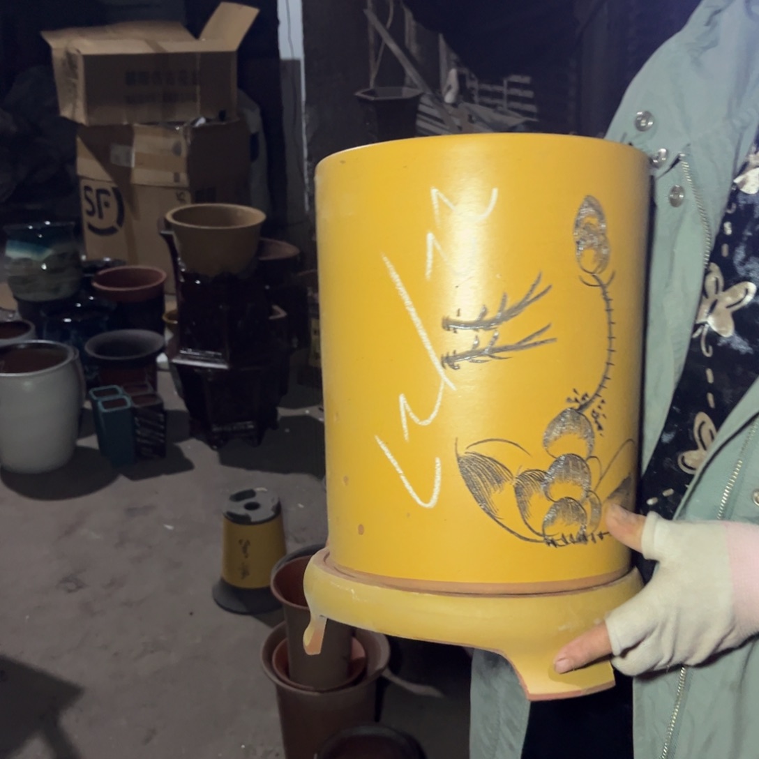 紫泥花盆紫砂花盆158