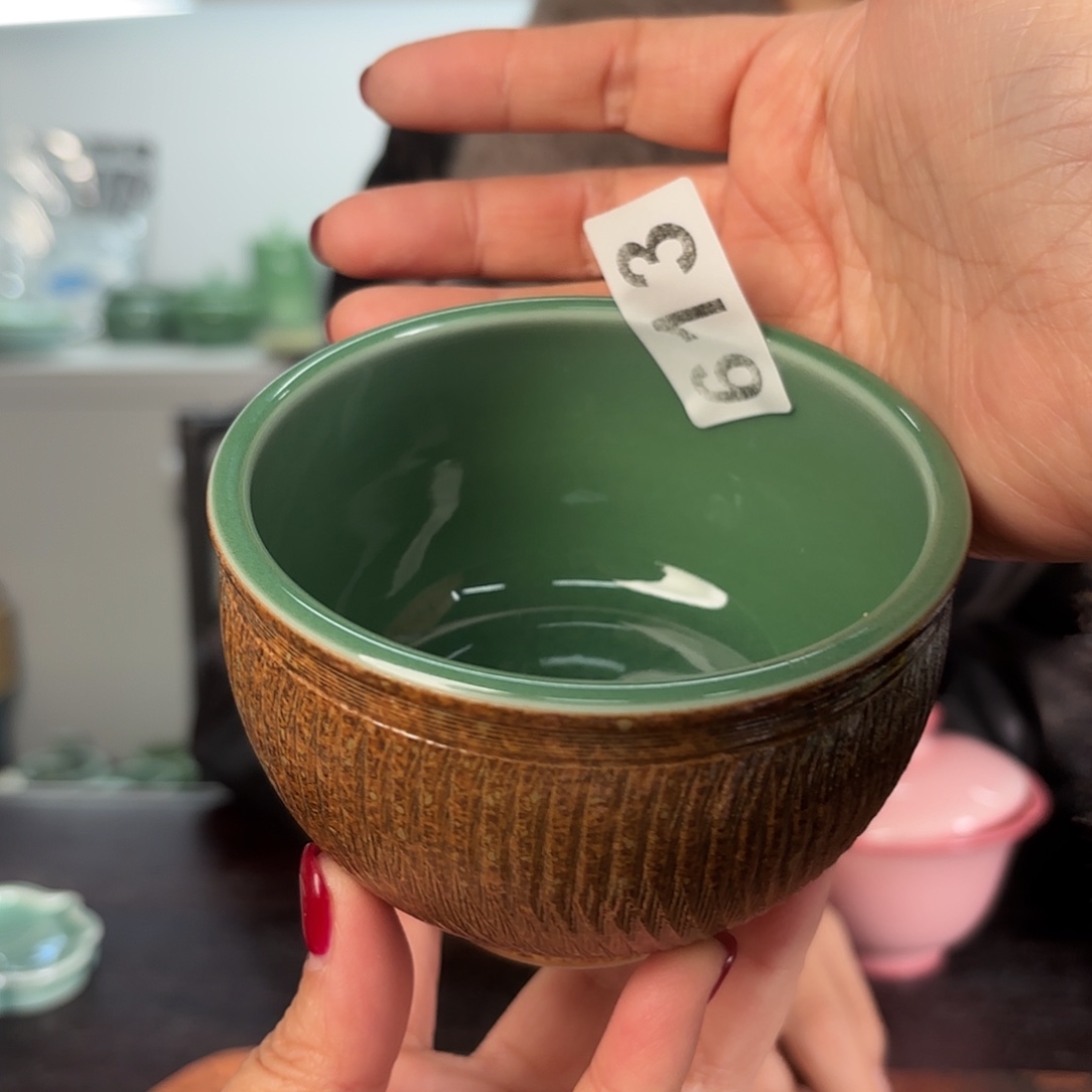 横***树龙泉云间青瓷小米茶器