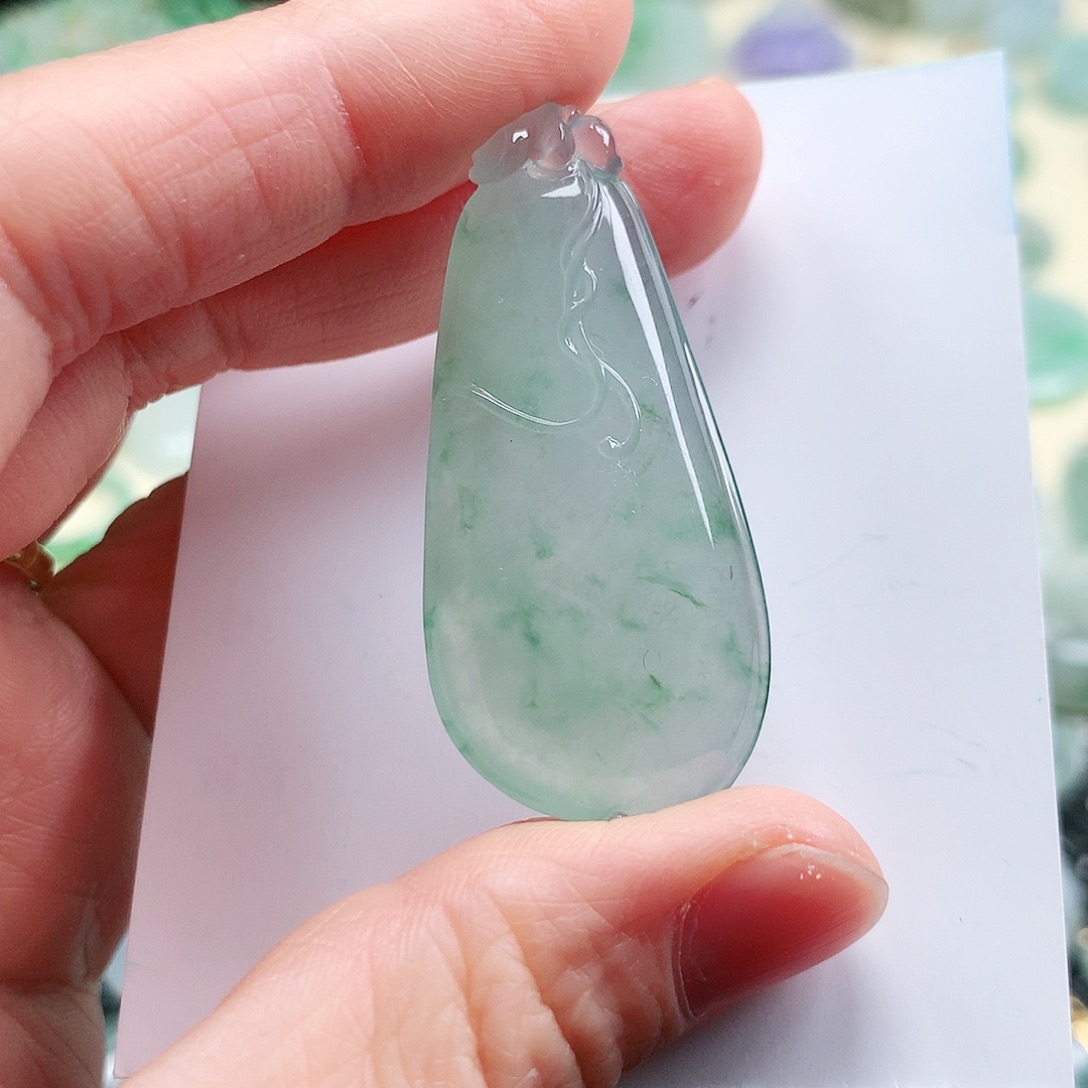 【闪购商品】翡翠吊坠(不含链)未镶嵌福瓜