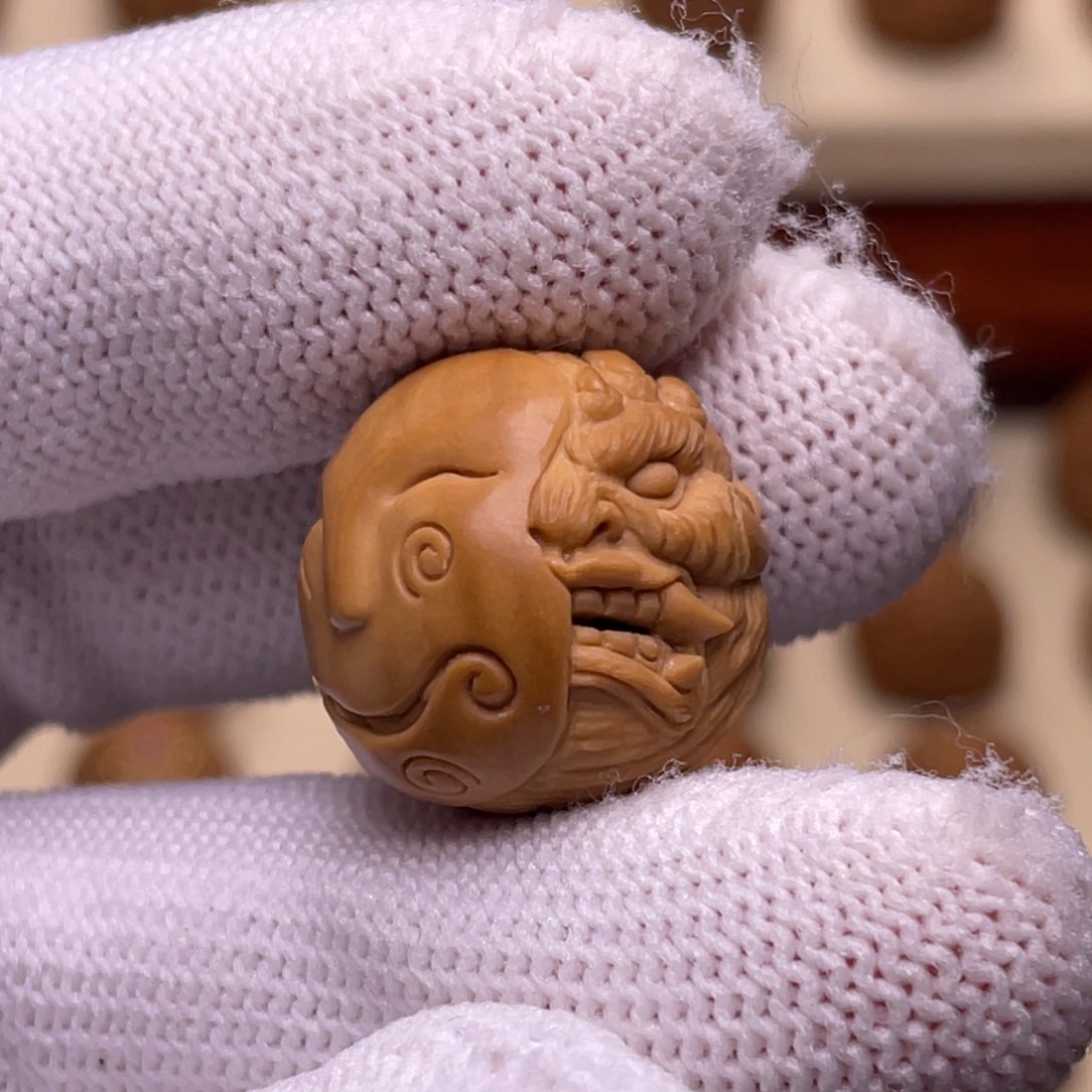 猴头核桃吊坠鬼面18+