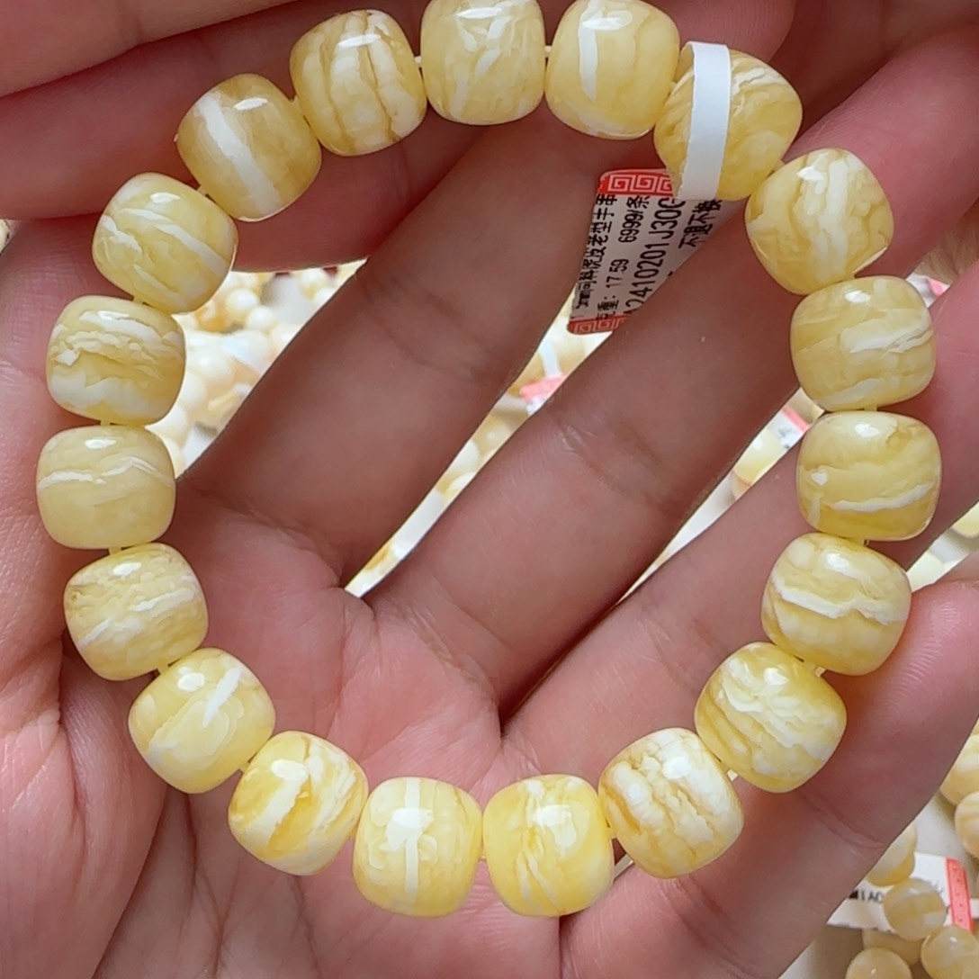 琥珀手链未镶嵌蜜蜡