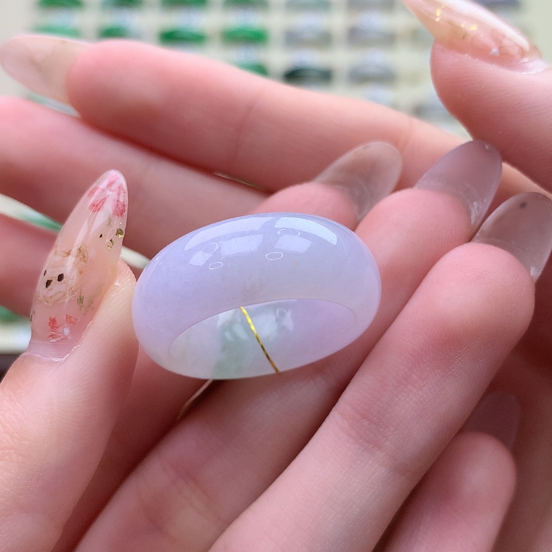 翡翠未镶嵌戒圈港17