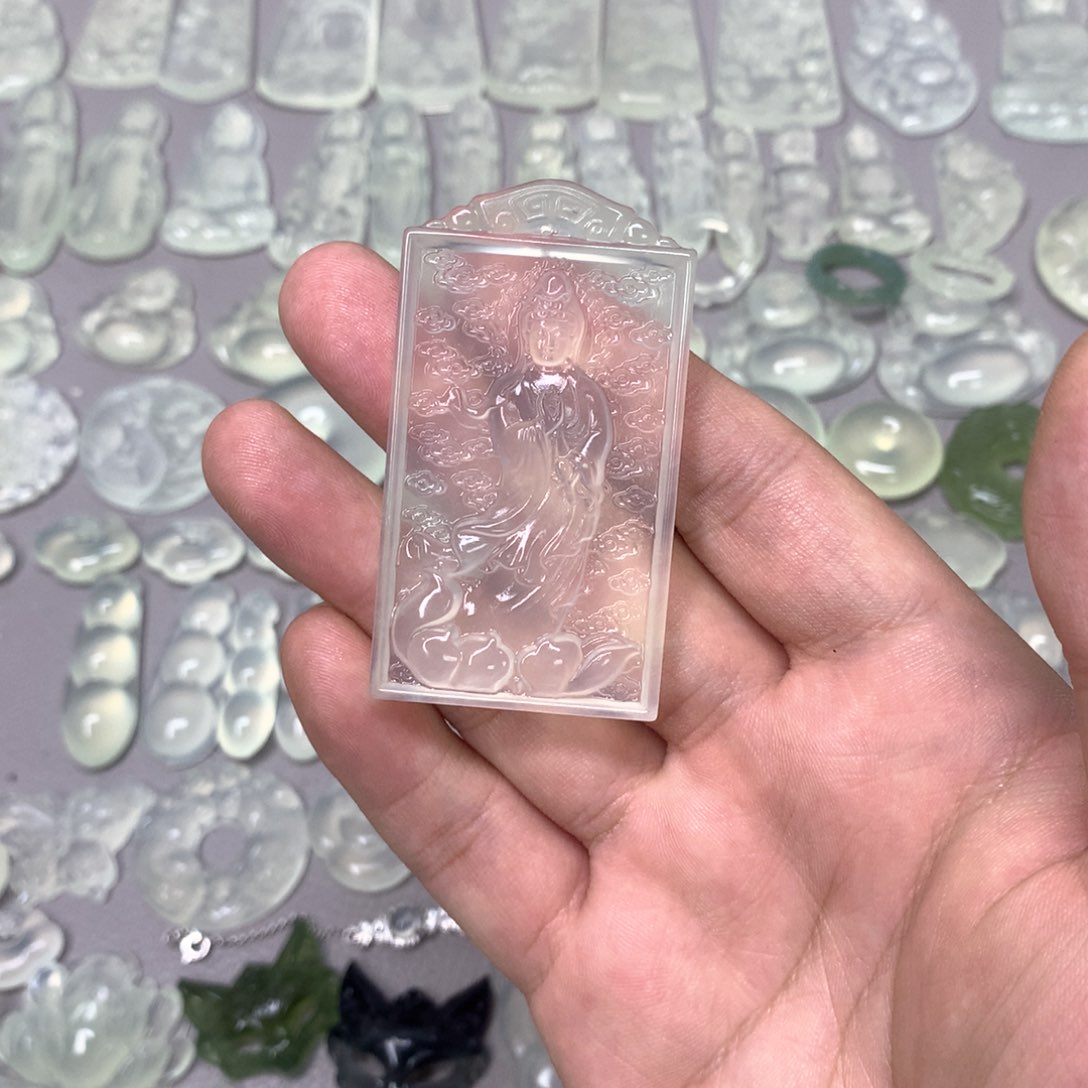 蛇纹石玉颈饰未镶嵌-**1