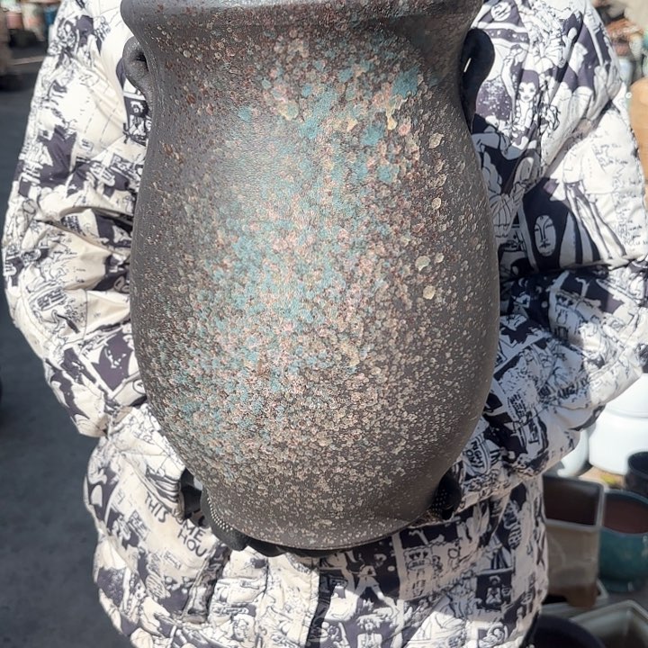 红陶泼墨口径22高度33