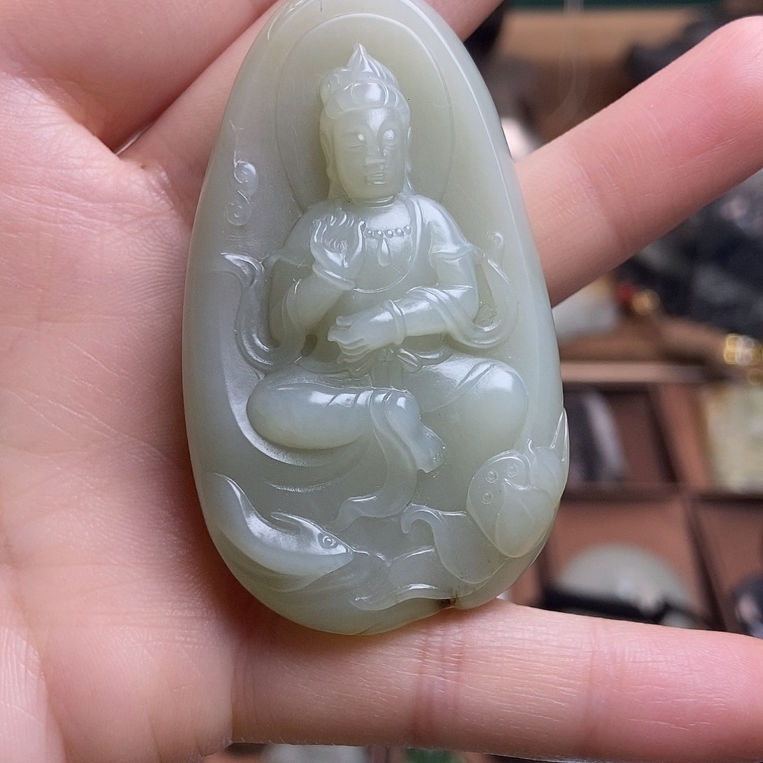 和田玉（糖玉）颈饰未镶嵌