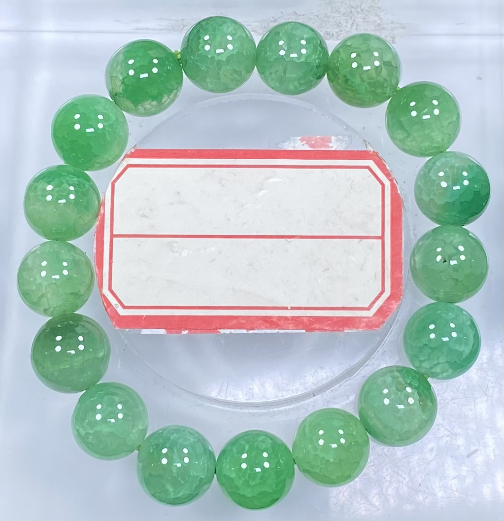 绿色手串12mm发一条C120