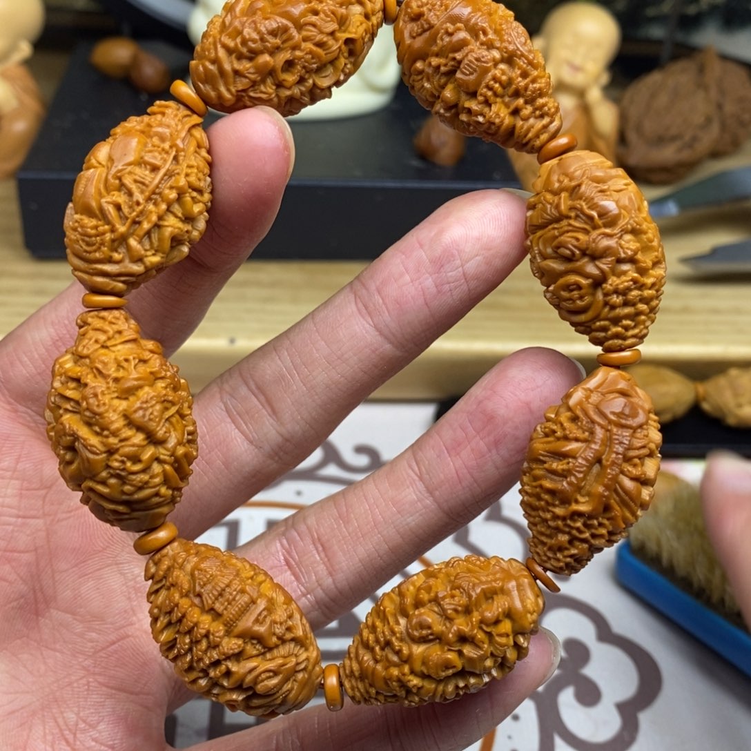 橄榄核手串/手链橄榄核雕工艺手串