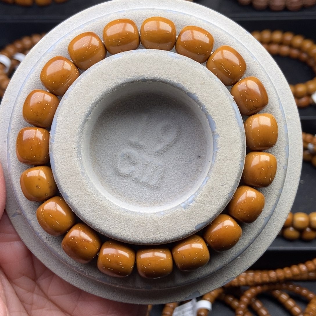 手串紫金鼠11mm近实心精品黄金甲老型桶珠