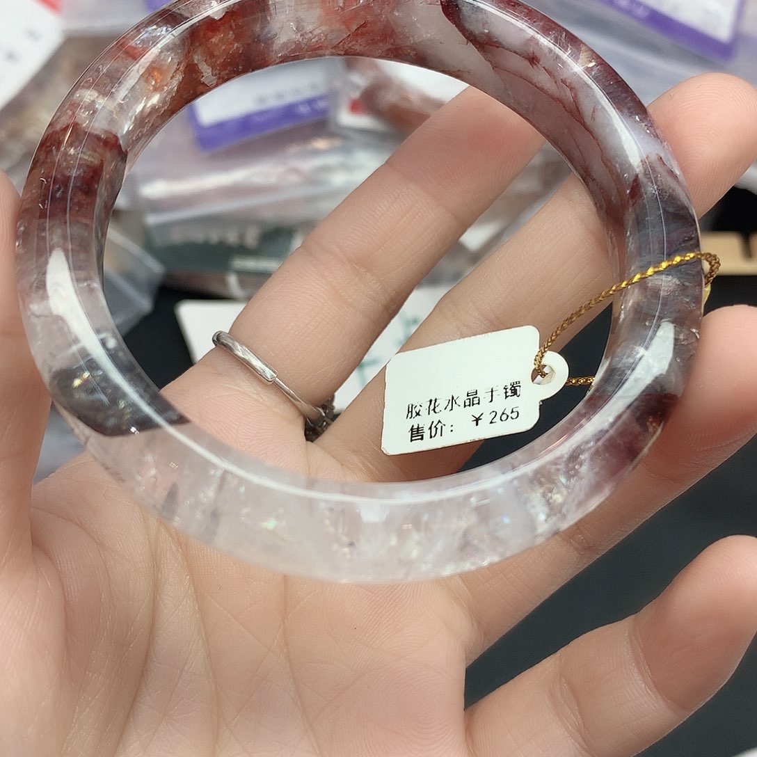 水晶手镯未镶嵌72（5758:：；）