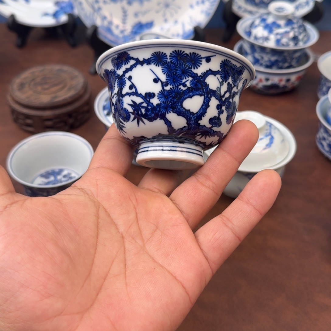 摆件陶福利福利福利松竹梅