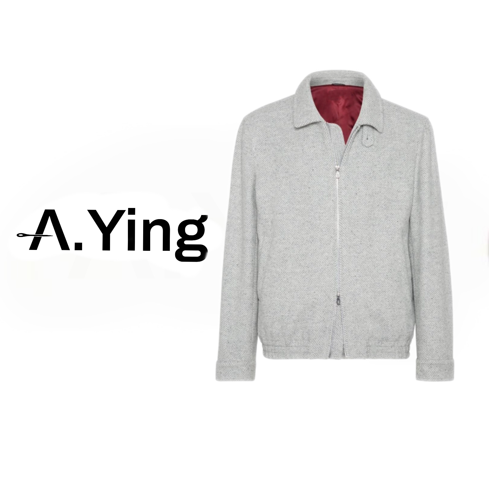 A.Ying【25FW 0915】B.C羊毛男士立领秋冬夹克