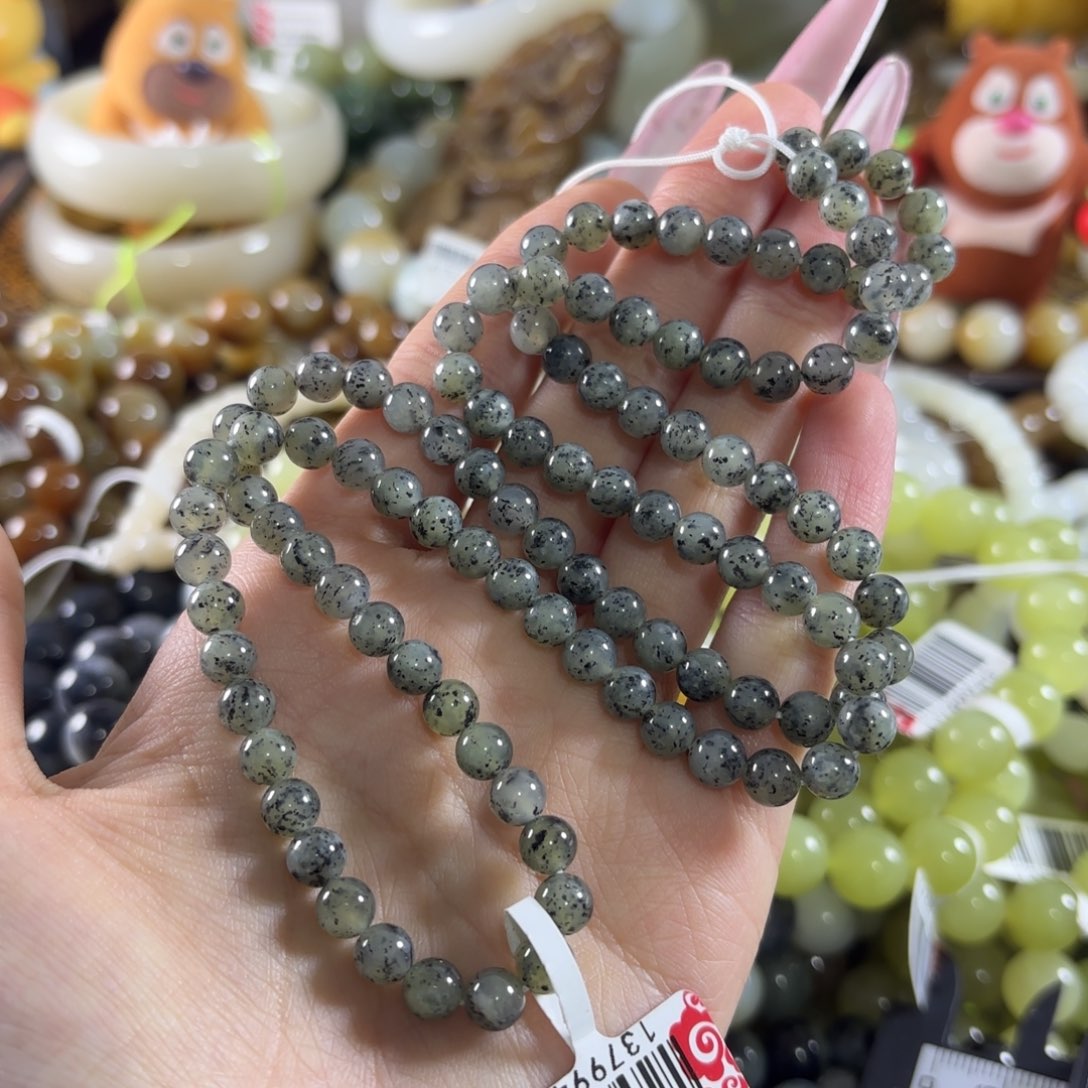 和田玉未镶嵌手链224