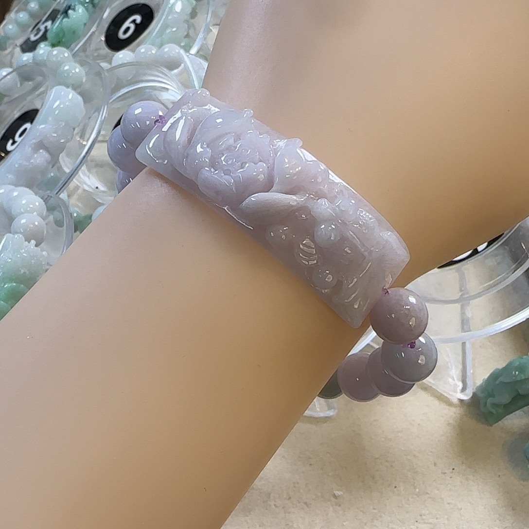 翡翠未镶嵌颈饰手牌5661