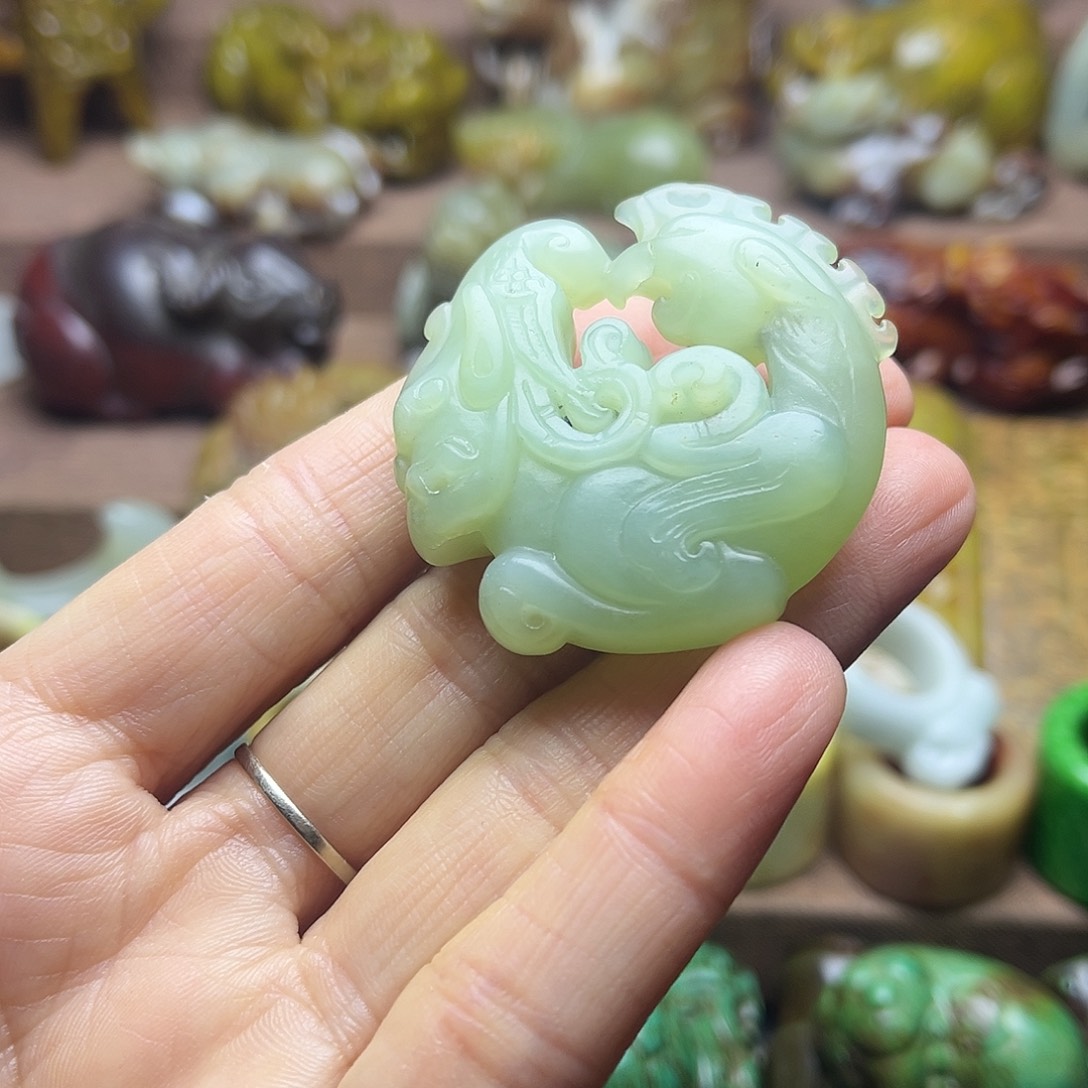 白玉菩提吊坠177。。