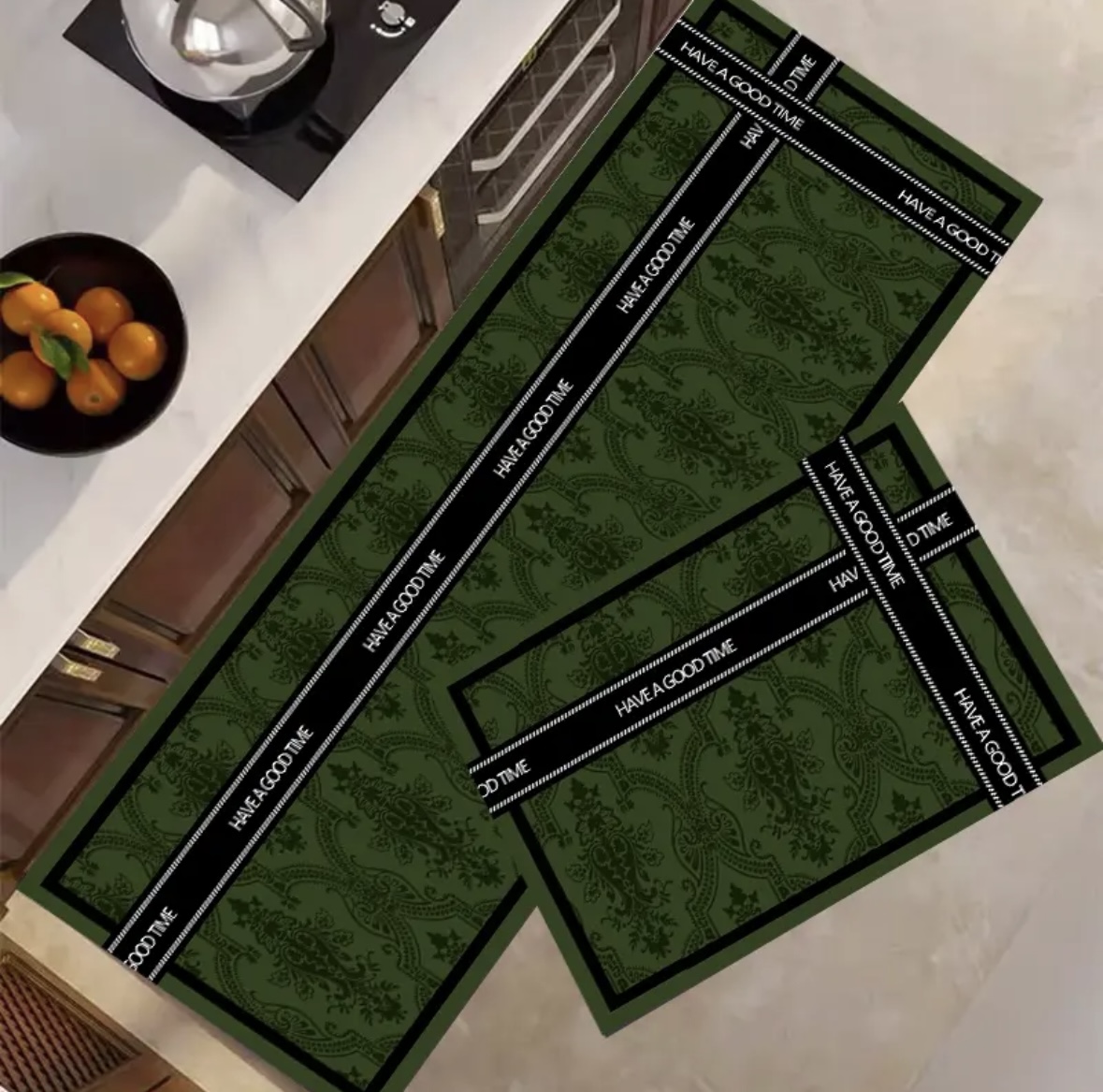 Z127-【45*80+45*160cm】硅藻泥厨房吸水吸油耐脏可剪防滑好打理