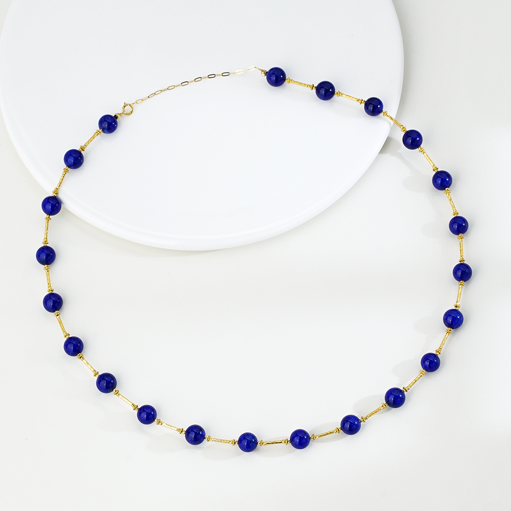 “行走博物馆——埃及艳后”18K青金石项链（40+5）44124