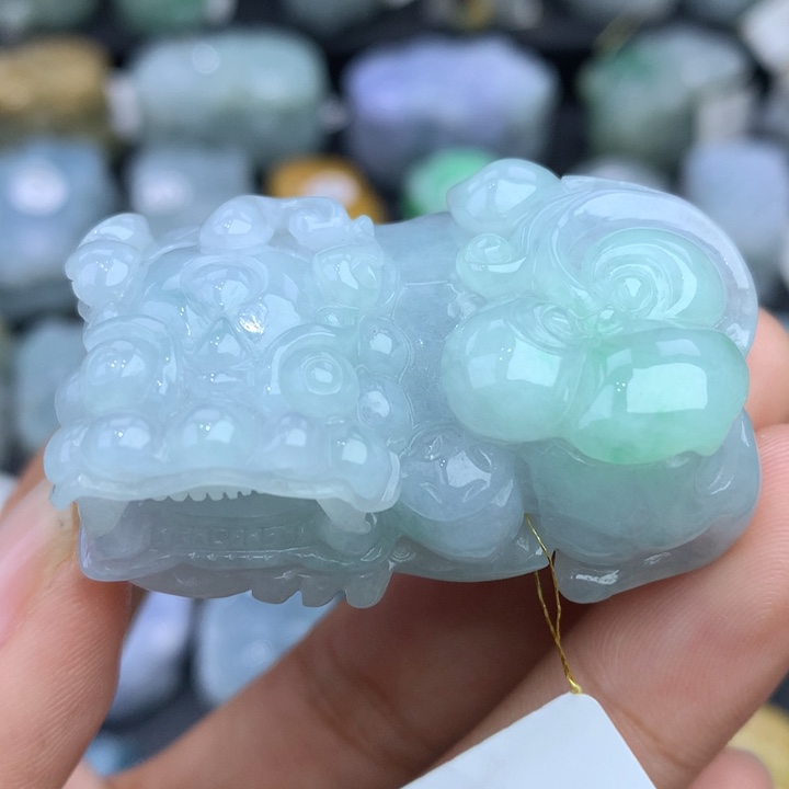 翡翠颈饰未镶嵌天然缅甸翡翠