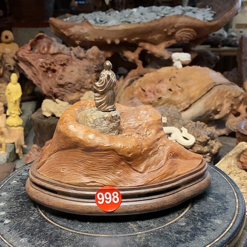 【闪购商品】998号荔枝木香炉工艺