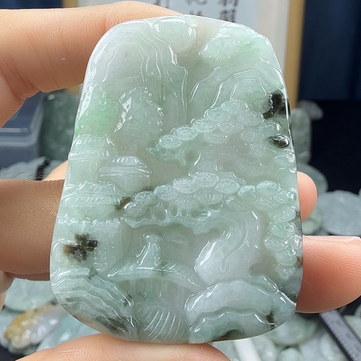 翡翠未镶嵌颈饰翡翠