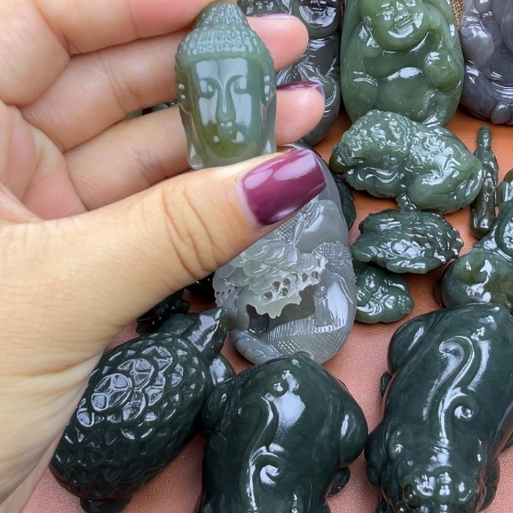 和田玉未镶嵌挂件