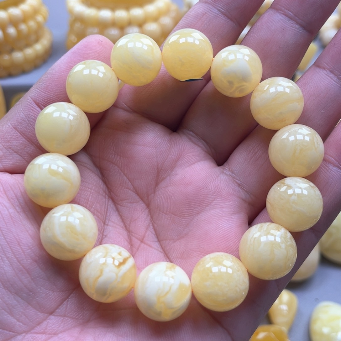 琥珀手链未镶嵌手串