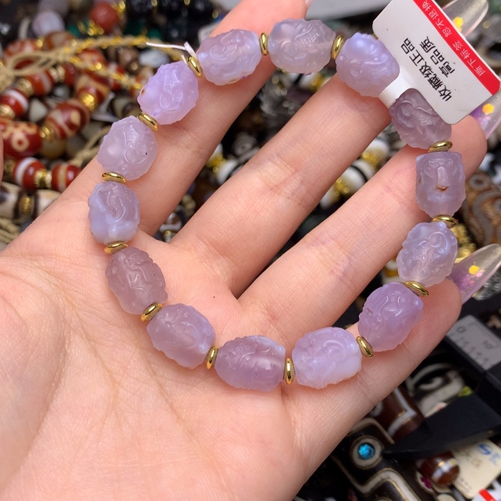 玛瑙/玉髓未镶嵌发一条