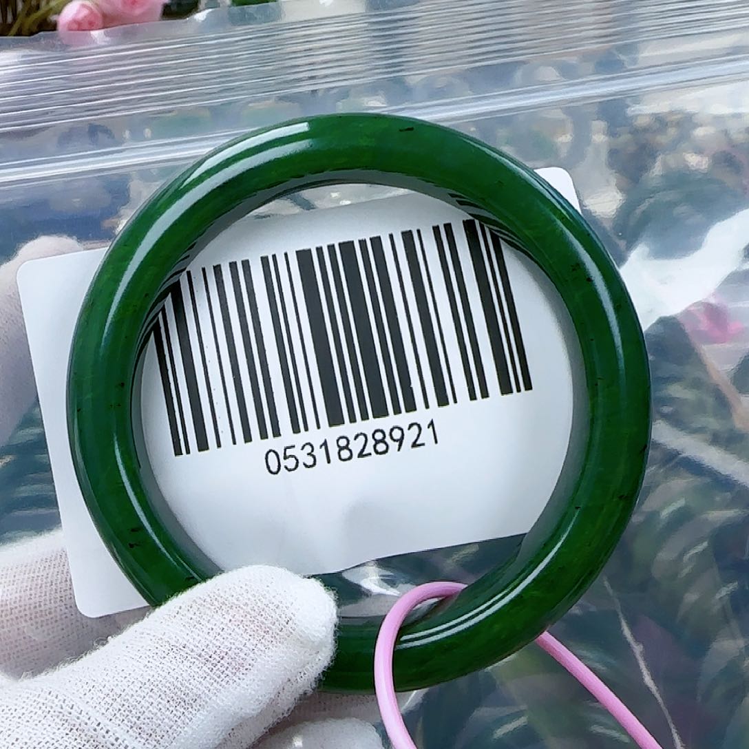 和田玉（碧玉）手镯未镶嵌5859